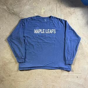 Blue Maple Leafs Graphic Longsleeve Shirt